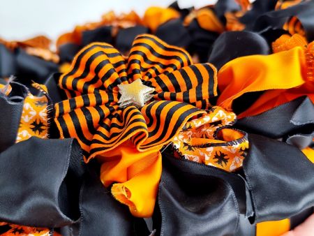 Spooky Halloween Ribbon Wreath